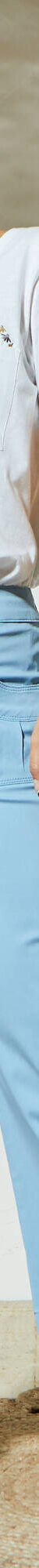 Pantacourt droit stretch (bleu) Pantacourt droit stretch (bleu)